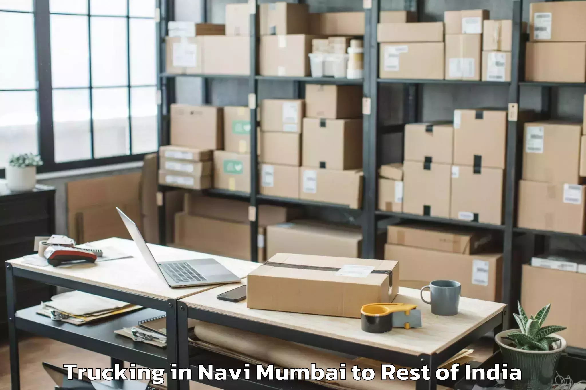 Top Navi Mumbai to Nanganoor Trucking Available